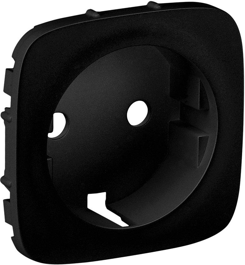 Steckdosen-Abdeckung für das Schalterprogramm Valena Allure Mattschwarz