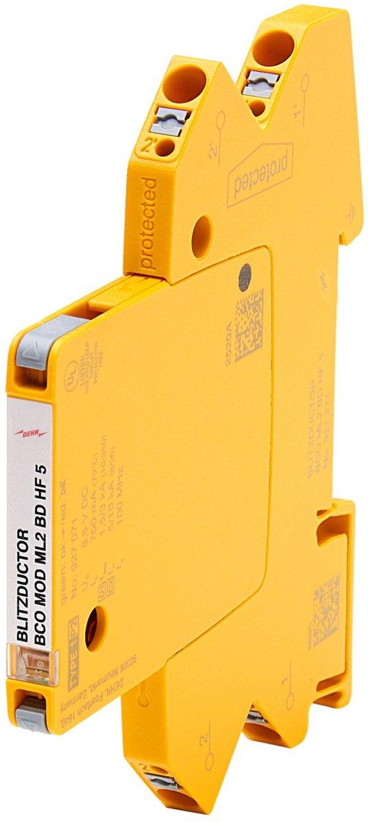 Modularer Kombi-Ableiter für 1 Doppelader BLITZDUCTORconnect mit Defektanzeige
