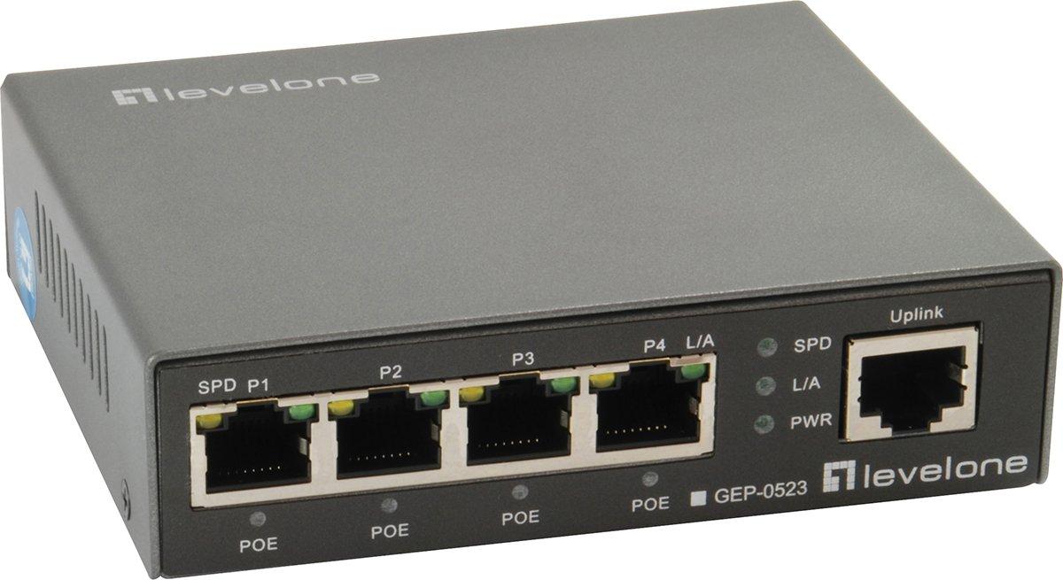 5-Port Gigabit Ethernet PoE+ Switch (60W)