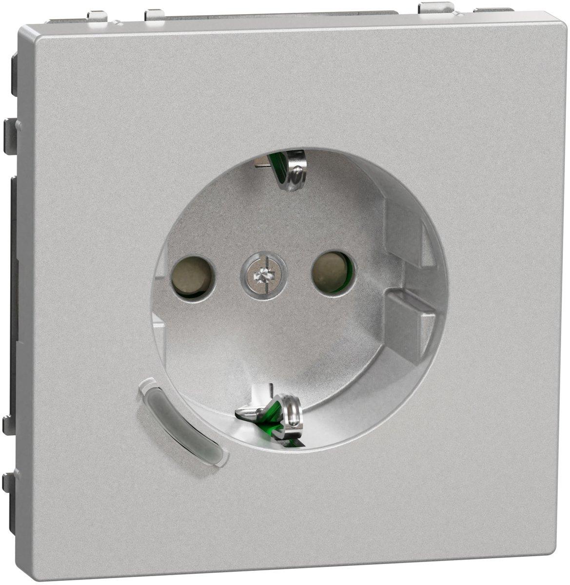 Wiser Smarte SCHUKO-Steckdose 16A System Design Thermoplast lackiert Edelstahl