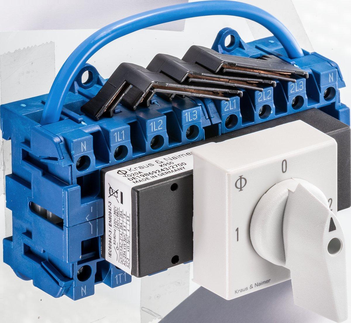 NETZ-0-NOTSTROM Umschalter 4-polig Schnappbef.