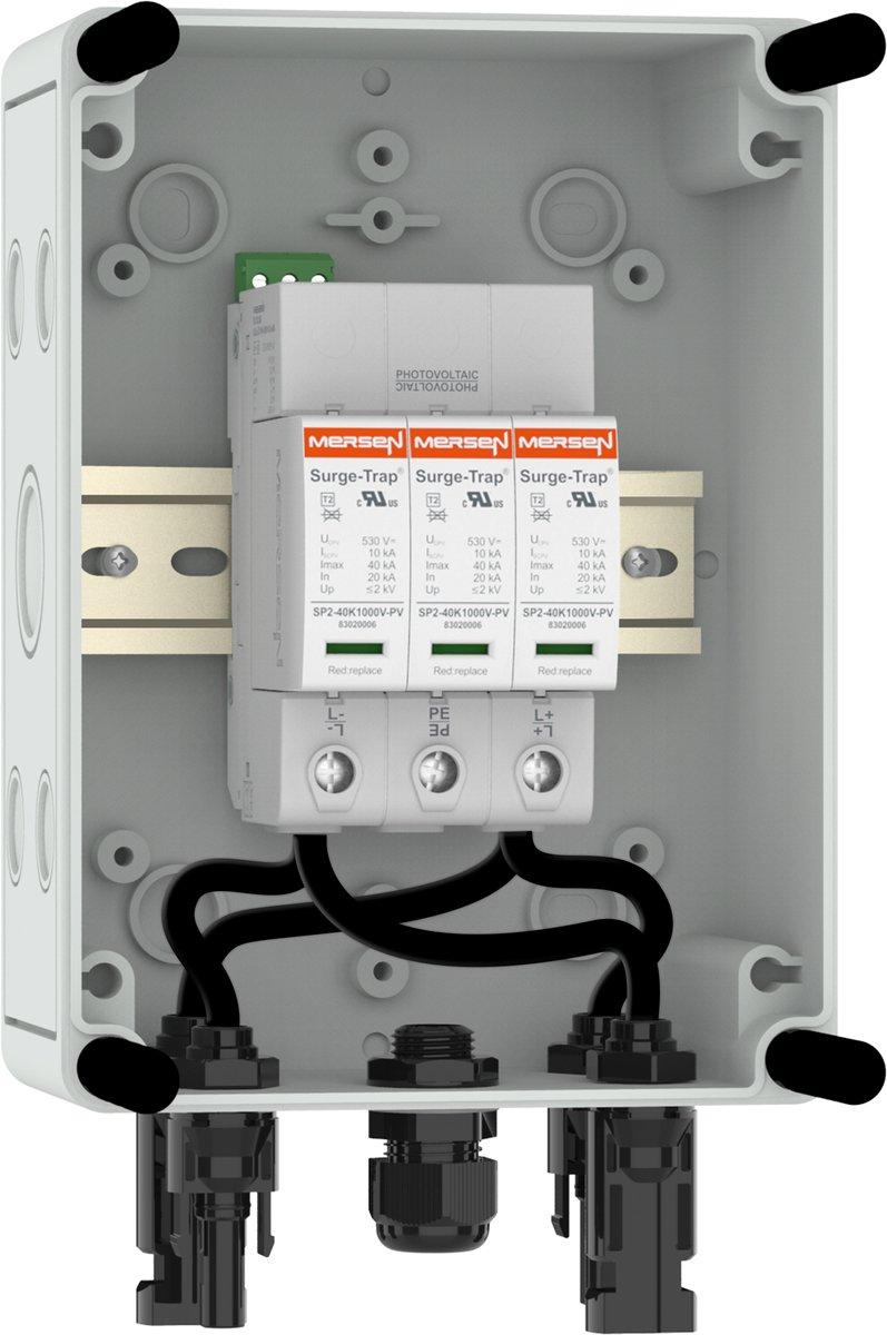 GAK Photovoltaik-Stringbox 1 MPP/1 String 1000VDC Typ 1+2 mit MC4-Stecker