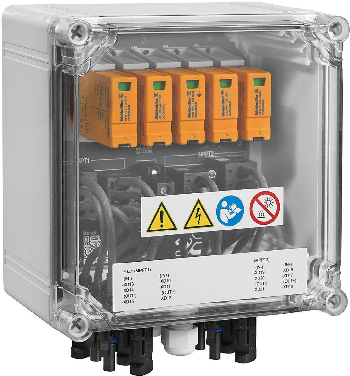 Photovoltaik Generatoranschlusskasten 1000V 2 MPPT Überspannungsschutz I/II WM4C