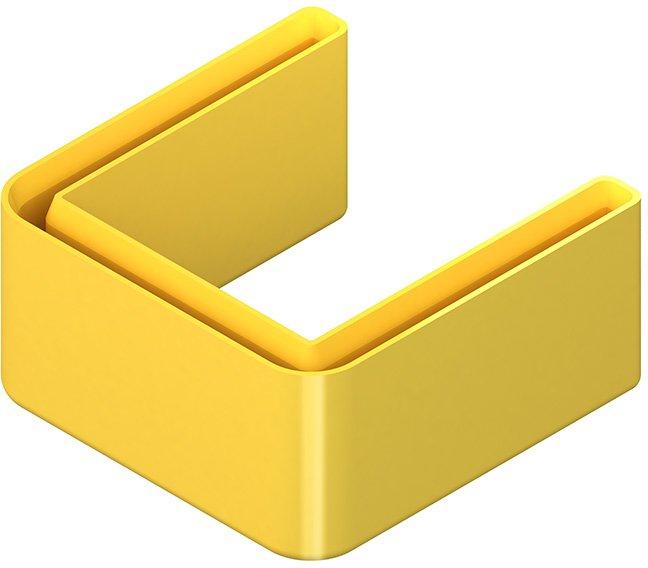 Schutzkappe aus Kunststoff, Polyethylen Farbe gelb
