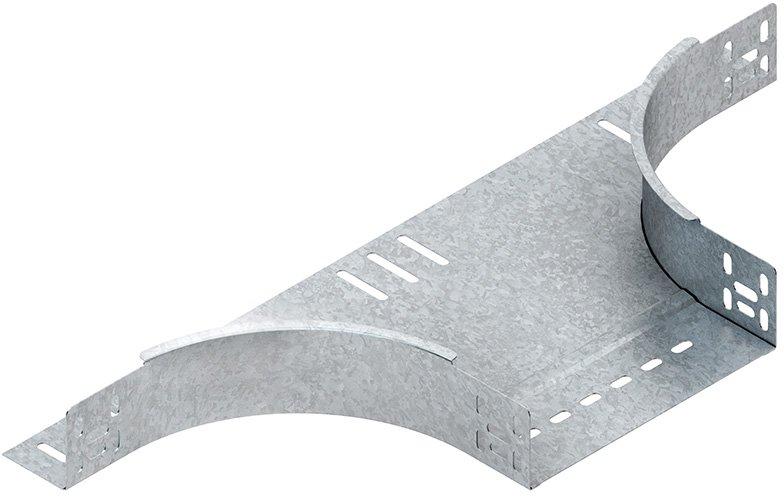 Anbau T-Stück für KR 60x102 mm mit ungelochten Seitenholmen Stahl bandverzinkt