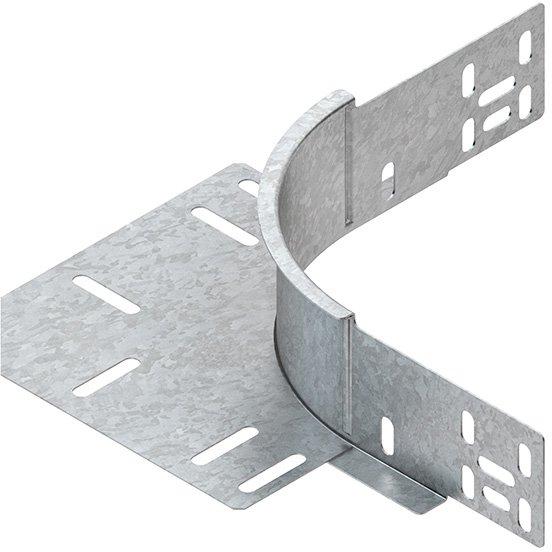 Eckanbaustück für KR Höhe 60 mm mit ungelochtem Seitenholm Stahl bandverzinkt