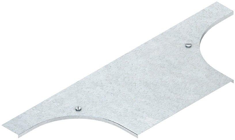 Deckel für Anbau T-Stück für KR Breite 104 mm mit Drehriegel Stahl feuerverzinkt