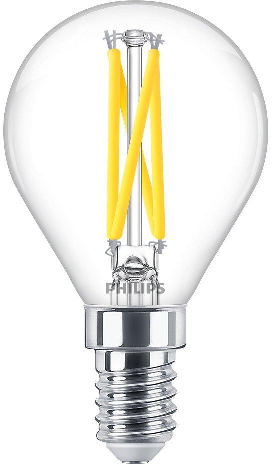 LED Tropfenlampe MASTER LEDluster P45 2.5W(=25W) 2200-2700K 340lm E14 dim klar