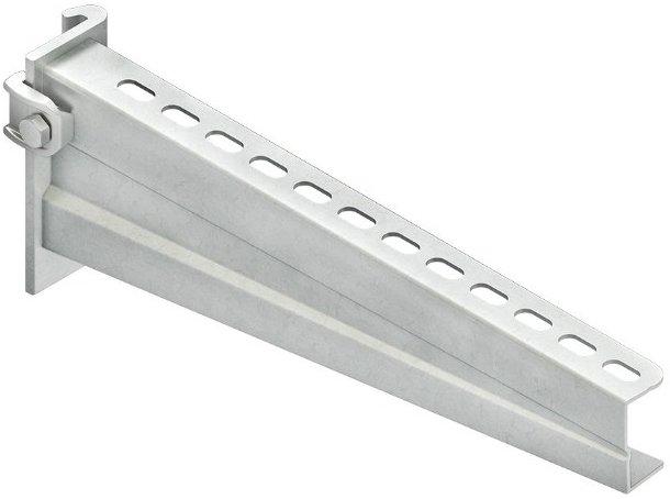 Ausleger schwer 110x330 mm 5,0 kN mit vormontierter Klemme Stahl feuerverzinkt