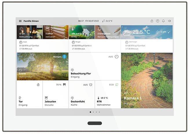 KNX Busch-SmartTouch 10" Wi-Fi Glas weiß/graphit