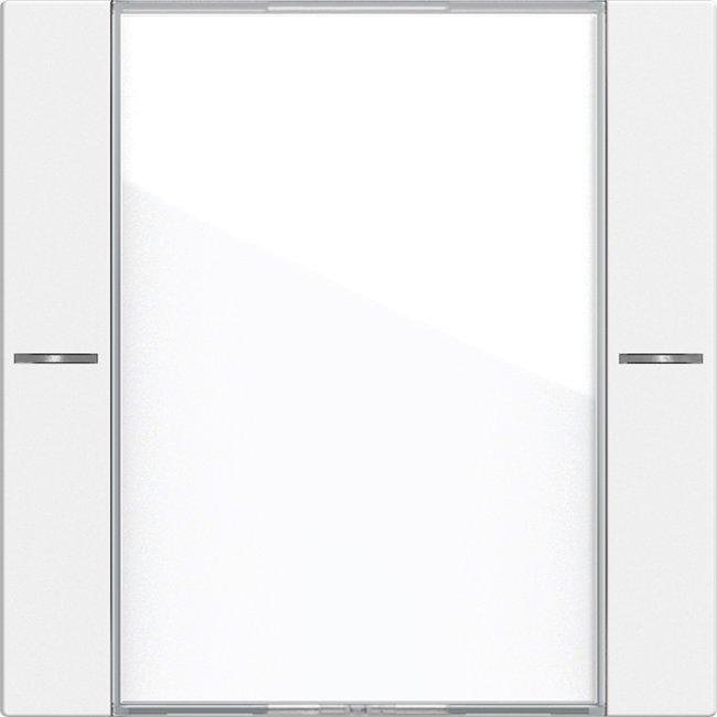 Wippenset 1-fach Beschriftungsfeld für Tastsensor 4 System 55 Klar Reinweiß matt
