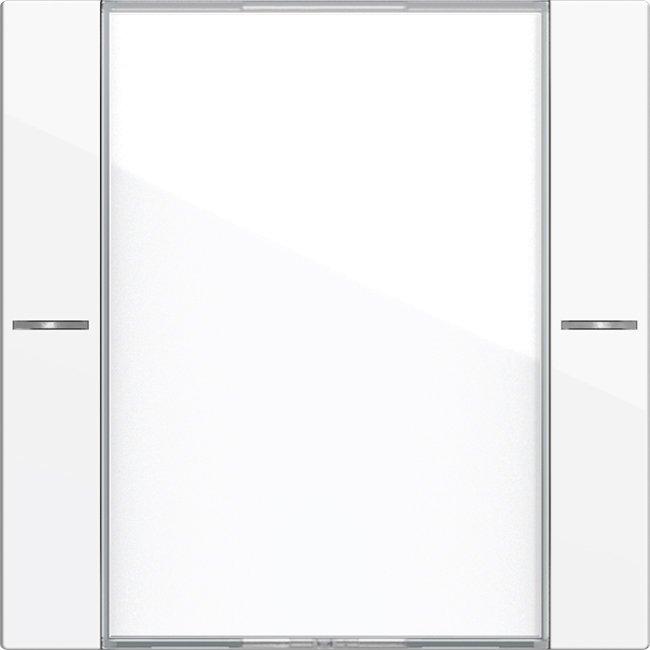 Wippenset 1-fach mit Beschriftungsfeld für Tastsensor 4 System 55 Klar Reinweiß