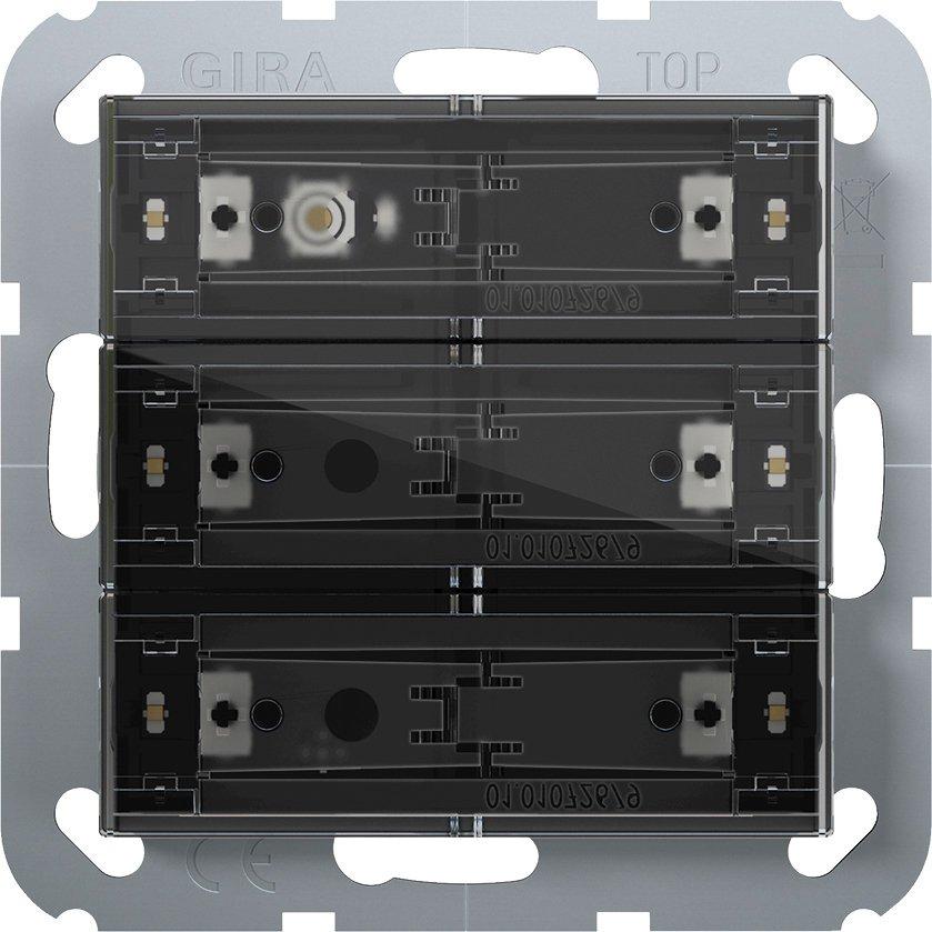 Tastsensor 4 Standard 3-fach für KNX System 55