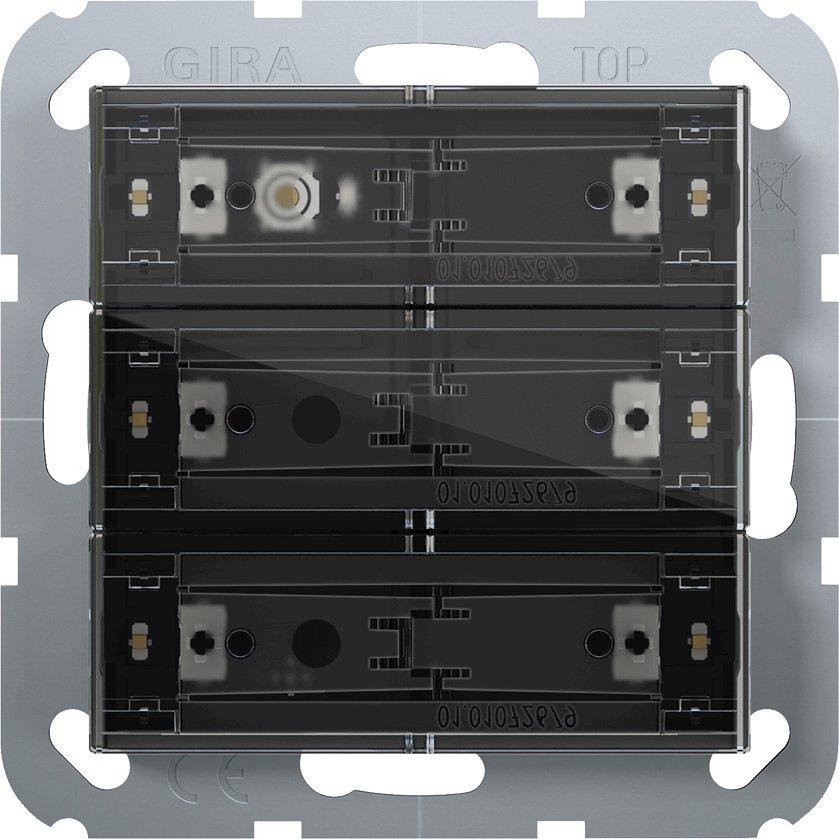 Tastsensor 4 Komfort 3-fach für KNX System 55