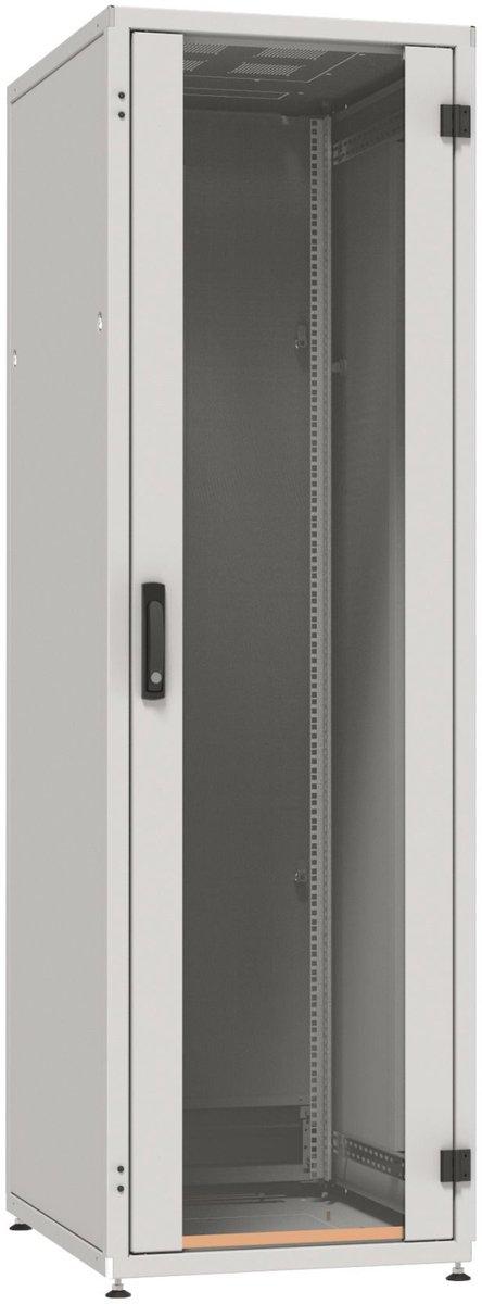 Netzwerkschrank PRO 42H, 600x1000mm Fronttür Glas 1-tlg., Rücktür Stahl 1-tlg.