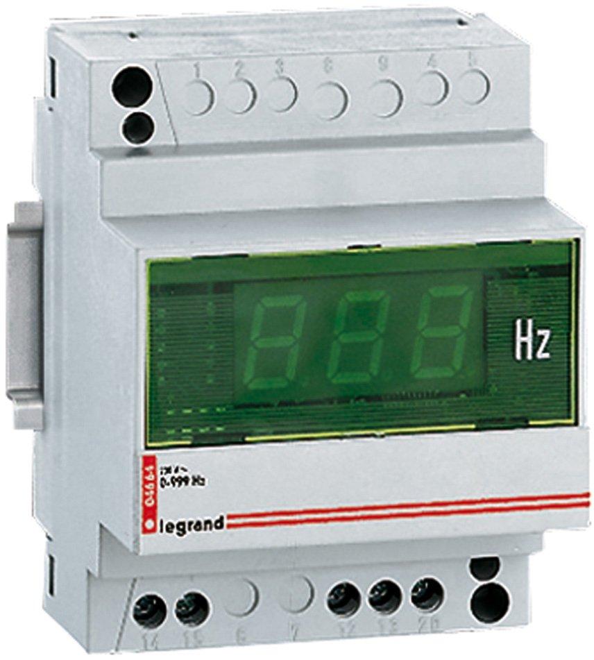 Frequenzmesser, 3-stellige Digitalanzeige, Grün, Anzeige 40 - 80 Hz , 4TE