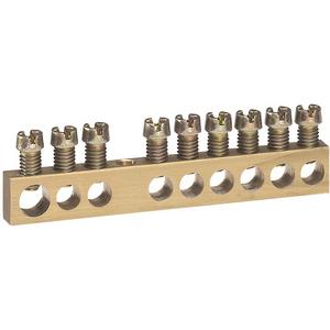 Klemmenleiste, blank, 1 x 6 bis 25 mm², 8 x 1,5 bis 16 mm², Länge: 73 mm