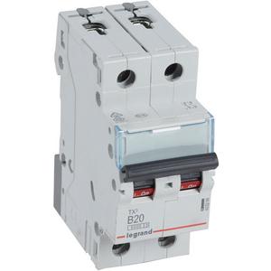 LS-Schalter TX3 B-Charakteristik 20A 2P 6kA 400VAC 2TE