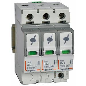 Kombiableiter Typ 1+2, 3+0 Schaltung, 230/400 VAC, Iimp 8 kA, (Uc)320 VAC