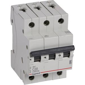 LS-Schalter RX3 C-Charakteristik 20A 3P 6kA 400VAC 3TE