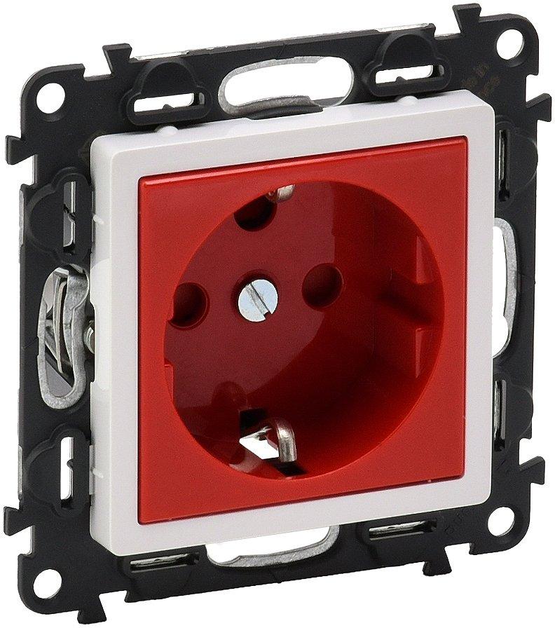 Valena Life Schutzkontaktsteckdose Codiert Farbe: Rot