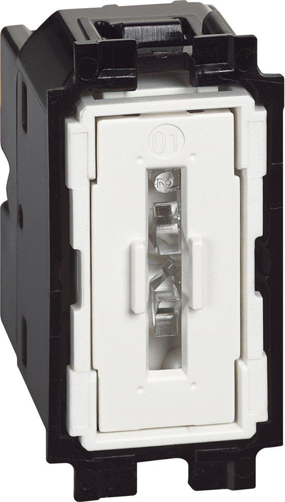 LivingNow Schließertaster mit Steckklemmen in 1-moduliger Ausführung