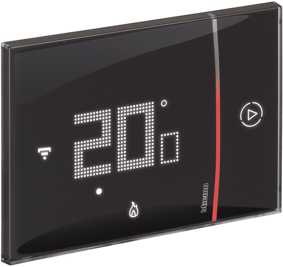 Unterputz-Thermostat mit integrierter WLAN-Schnittstelle in der Farbe BLACK