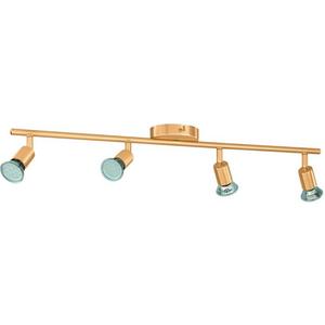 Strahler BUZZ LED GU10-LED 4x2,8W messing-gebürstet