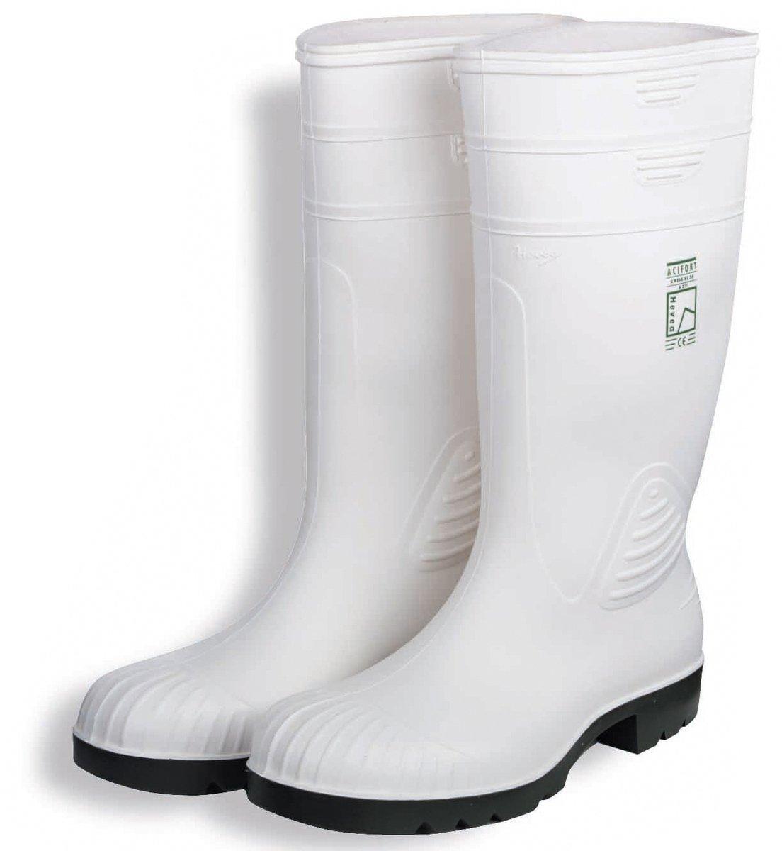 Elektriker-Sicherheits-Stiefel PVC weiß Größe 43