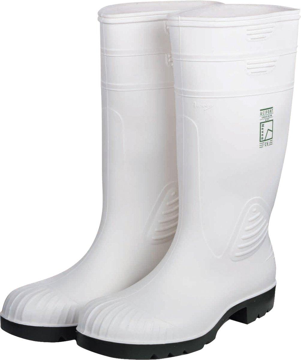 Elektriker-Sicherheits-Stiefel PVC weiß Größe 44