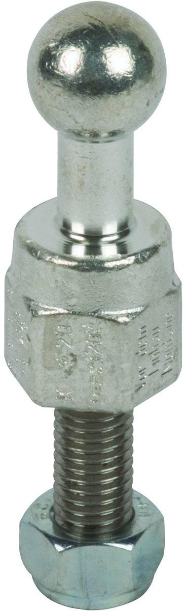 Kugelfestpunkt D 20mm gerade m. Gewindebolzen u. Mutter M12x45mm