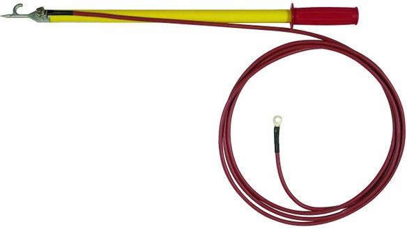 Entladevorrichtung m. Tast-Einhänge- spitze 1-pol. L 465mm m. Kabelsch. 10mm²