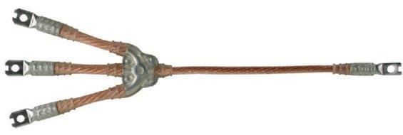Erdungs- und Kurzschließseil 3-polig 70mm² mit aufgepressten Kabelschuhen