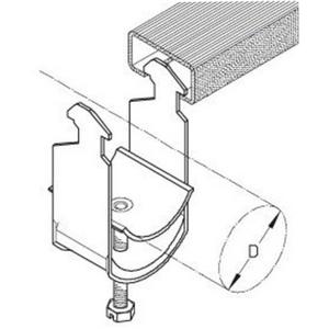 Kabelschelle K 44/2 H für Durchmesser 40-44 mm Höhe=127 mm