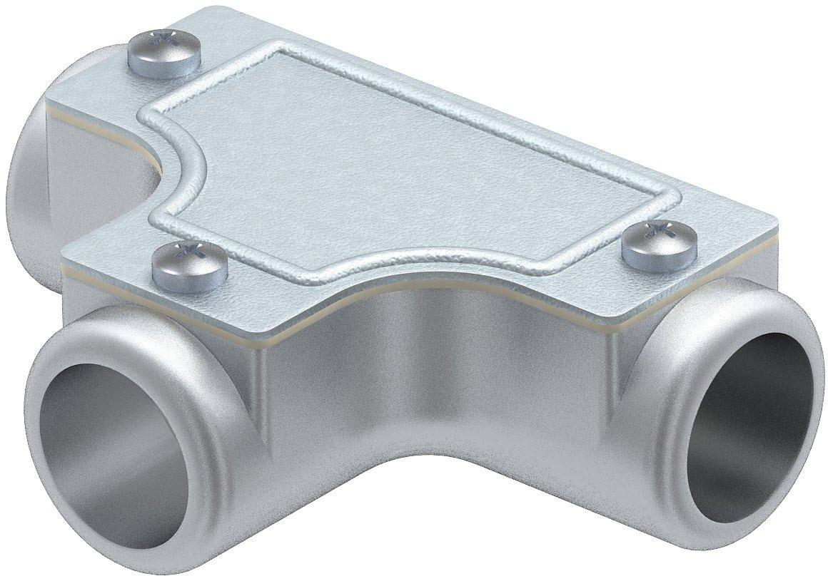 Kontroll-T-Stück ohne Gewinde Ø20mm AlG