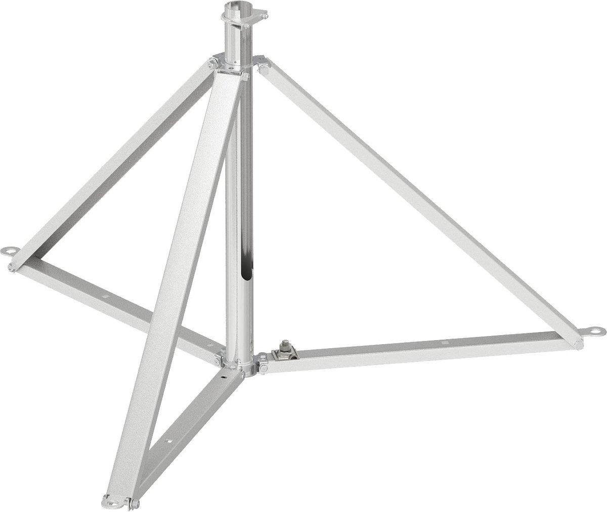 Dreibeinstativ + Auslass für isCon-Leitung innen 1,7x1,9m V2A 1.4301