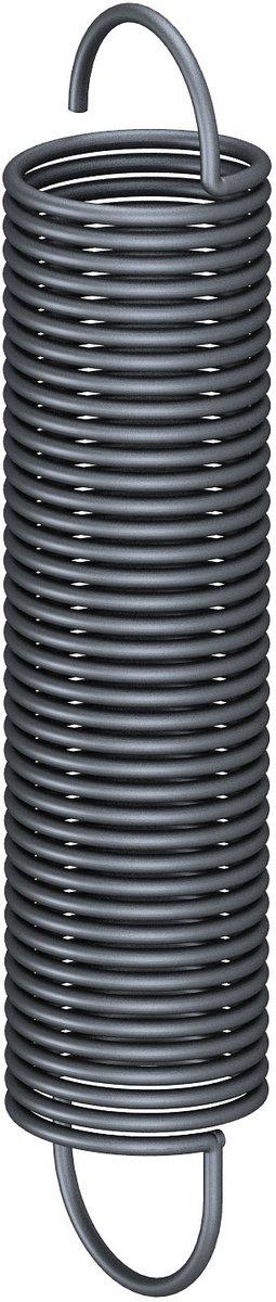 Zugfeder Länge=200+300 F=100N V2A 1.4310