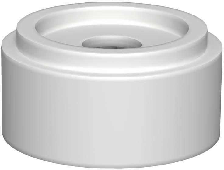 Abstandhalter H 20mm PVC grau