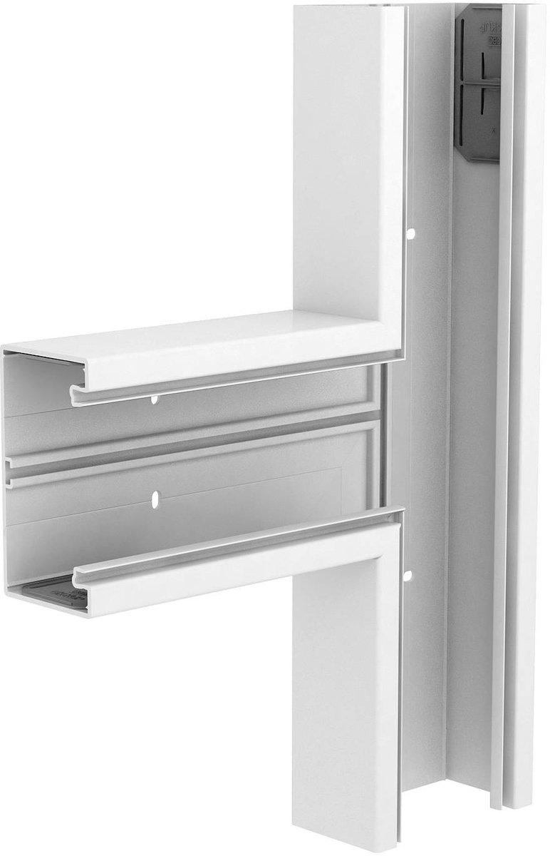 T-Stück 70x130mm PVC lichtgrau 7035