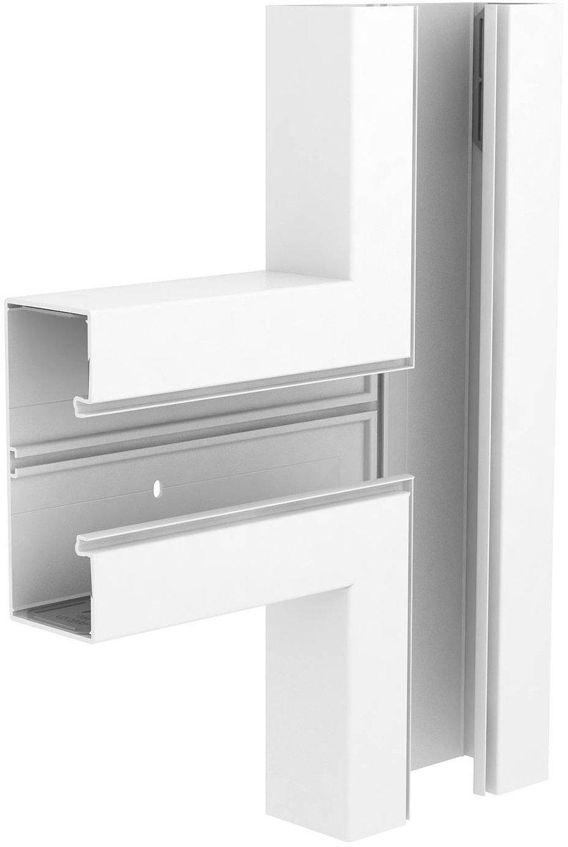 T-Stück 70x170mm PVC cremeweiß 9001