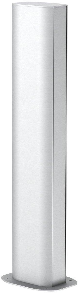Installationssäule Boden 130x80x676 Alu reinweiß 9010