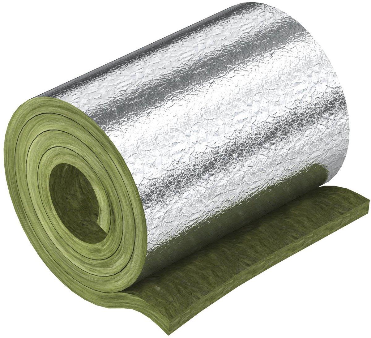 Mineralwolle alukaschiert für Streckenisolierung 6100x500x30 grün