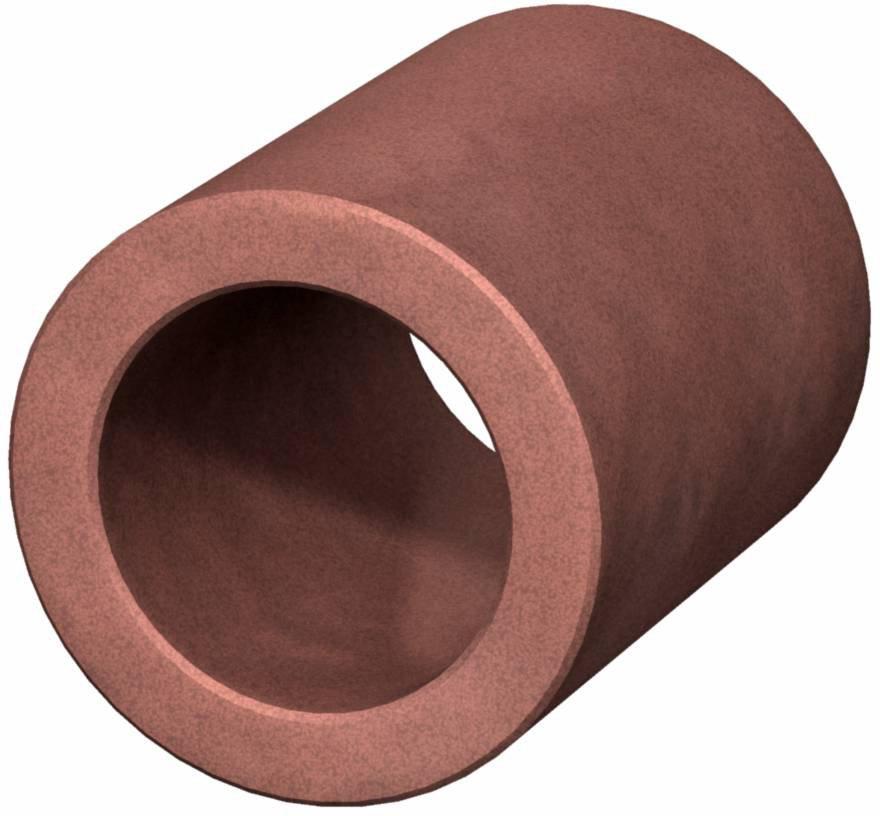 Rohrschale Ø78x100mm braun