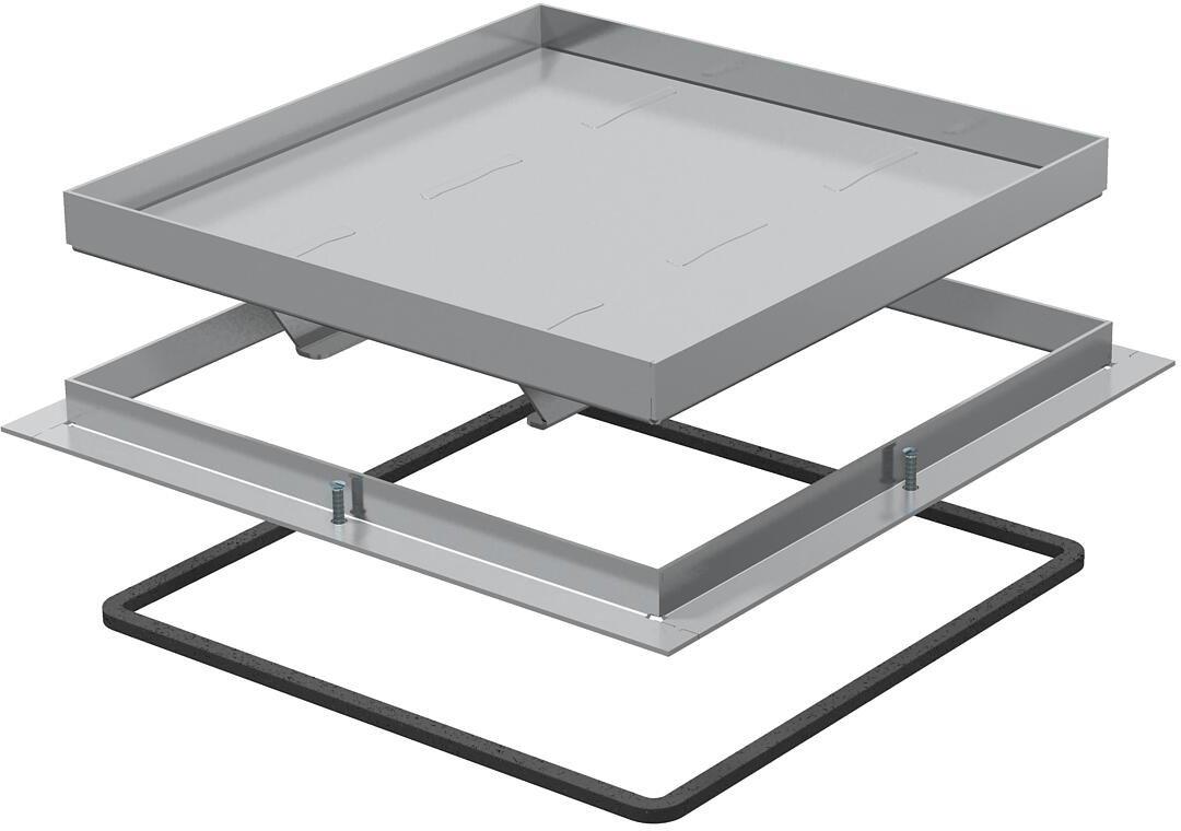 Schwerlast-Rahmenkassette blind 383x383x20 V2A 1.4301