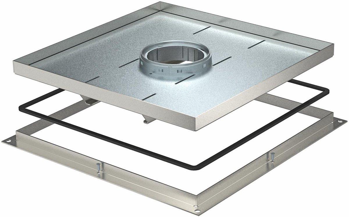 Schwerlast-Rahmenkassette für Tubus 383x383x40 V2A 1.4301