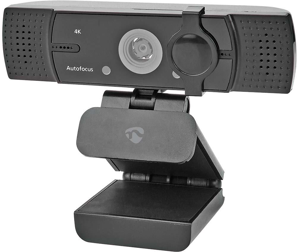 Webcam eingebautes Mikrofon Autofokus Auflösung 4K mit 30fps schwarz