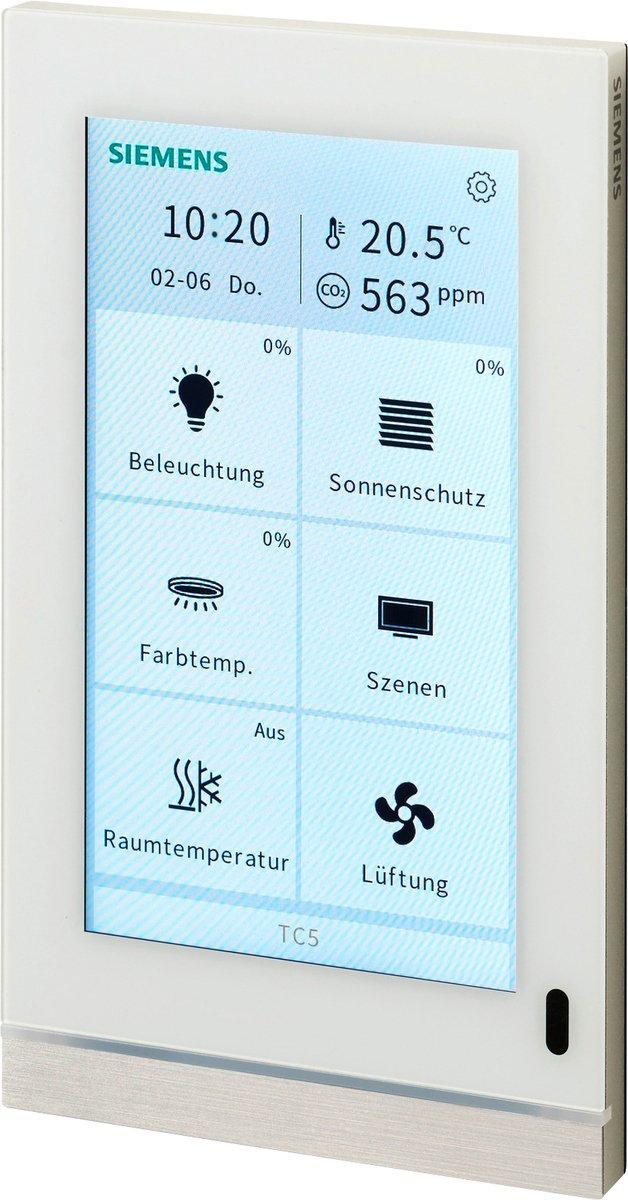 GAMMA KNX Touch Control TC5 mit 5 Zoll Farb Touchscreen weiß