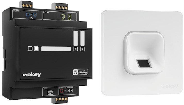 ekey xLine Fingerprintset für Unterputzmontage Kunststoffrahmen in Weiß