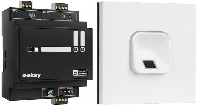 ekey sLine Fingerprintset in Weiß für Siedle Vario Weiß