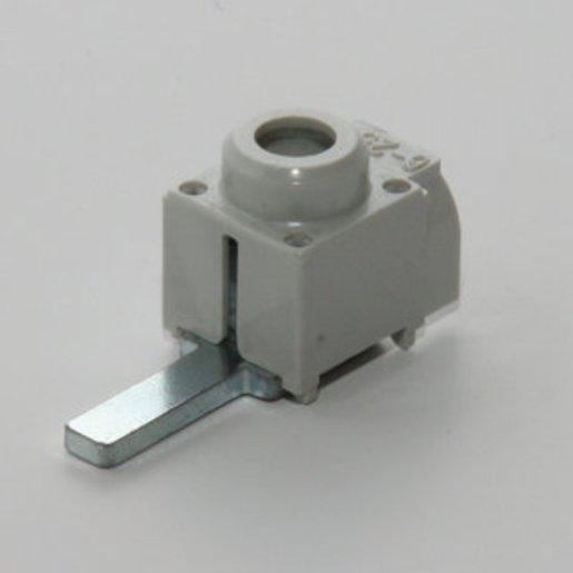 Einspeisekleme 25mm² Steg kurz frontal ALU